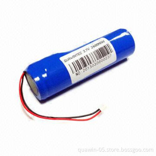 18650 Rechargeable Lithium Battery, Weighs 60g
